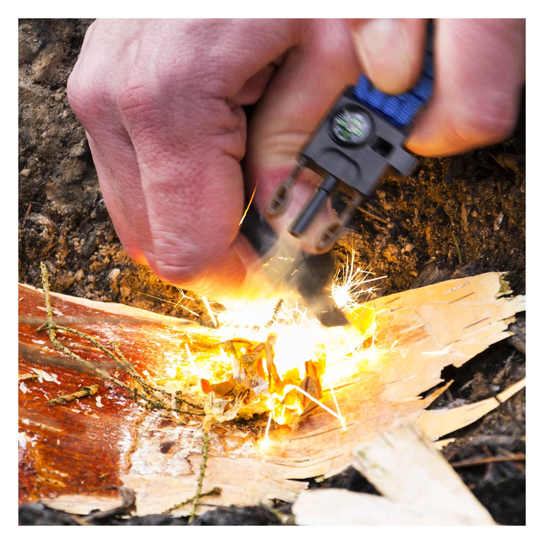 Crossover Outdoor Tactical Survival Band w/Fire Starter 1