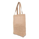 Promotional Jute Tote - Tan Blank Angle Promotional Jute Tote - Tan Blank Angle