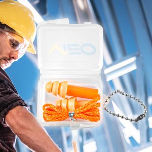 Silicone Ear Plugs with String (Factory Direct- 10-20 Weeks Ocean) 1 Silicone Ear Plugs with String (Factory Direct- 10-20 Weeks Ocean) 1