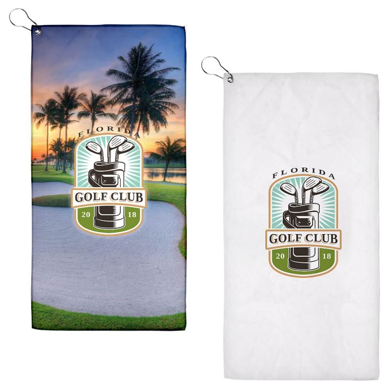 23" x 12" Sublimated Golf Towel - 200GSM (QuickShip - 21-26 Days) 1 23" x 12" Sublimated Golf Towel - 200GSM (QuickShip - 21-26 Days) 1