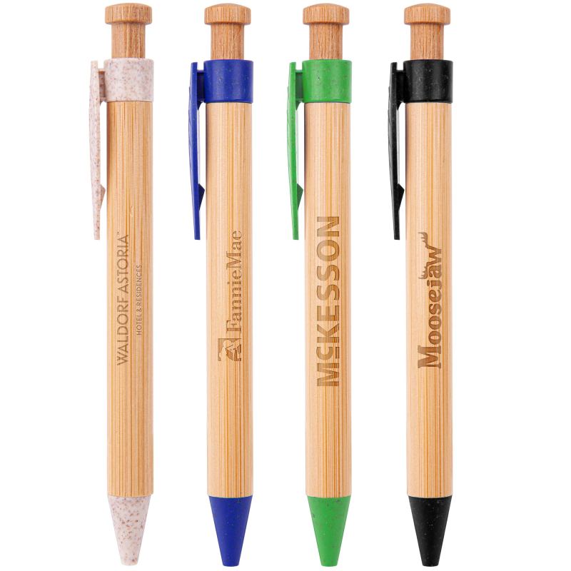 The Camden Bamboo Retractable Wheat Straw Eco-Pen 1 The Camden Bamboo Retractable Wheat Straw Eco-Pen 1