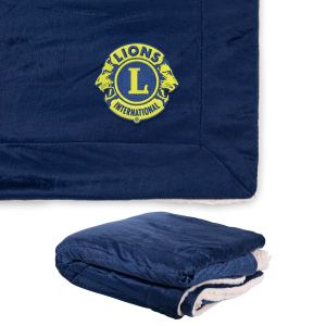 Micro Mink Sherpa Embroidered Blanket 50" X 60" 1 Micro Mink Sherpa Embroidered Blanket 50" X 60" 1
