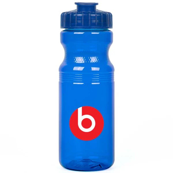 24 Oz. Eco-Polyclear Bottle w/Flip-Top Lid 1