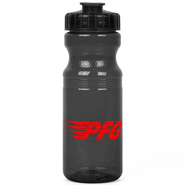 24 Oz. Eco-Polyclear Bottle w/Flip-Top Lid 1