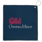 12x12 Recycled Golf Towel With Carabiner (Factory Direct - 10-12 Weeks Ocean) - Navy Blue 12x12 Recycled Golf Towel With Carabiner (Factory Direct - 10-12 Weeks Ocean) - Navy Blue