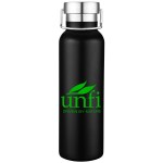 20oz Double-Wall Stainless Steel Water Bottle with Loop Handle 12 20oz Double-Wall Stainless Steel Water Bottle with Loop Handle 12
