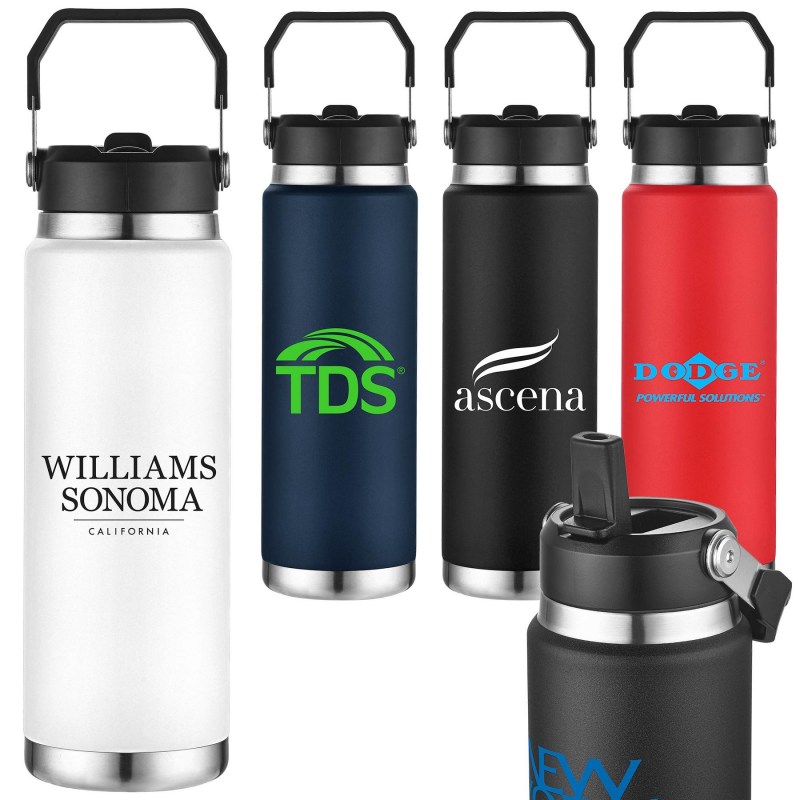 30 oz. Vacuum Insulated Bottle with Built-In Straw & Handle 1 30 oz. Vacuum Insulated Bottle with Built-In Straw & Handle 1
