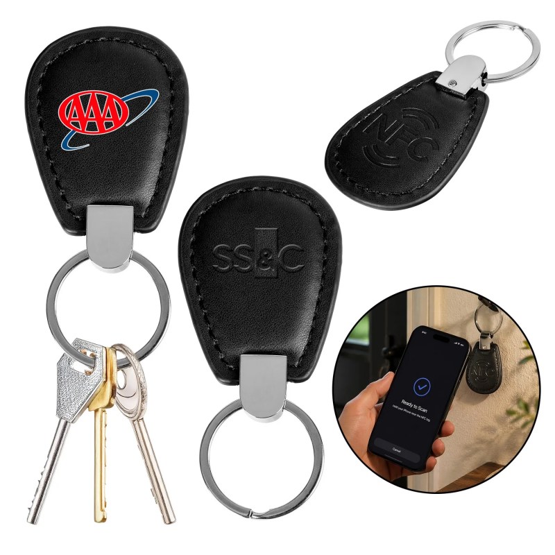 NFC Waterdrop PU Leather Key Tag 1 NFC Waterdrop PU Leather Key Tag 1