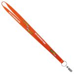 3/4" Recycled Screen Printed Lanyard (QuickShip) 18-24 Days - Orange 3/4" Recycled Screen Printed Lanyard (QuickShip) 18-24 Days - Orange