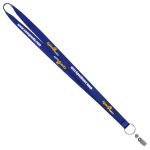 3/4" Recycled Screen Printed Lanyard (QuickShip) 18-24 Days - Reflex Blue 3/4" Recycled Screen Printed Lanyard (QuickShip) 18-24 Days - Reflex Blue