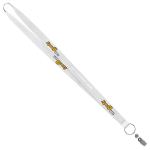 3/4" Recycled Screen Printed Lanyard (QuickShip) 18-24 Days - White 3/4" Recycled Screen Printed Lanyard (QuickShip) 18-24 Days - White