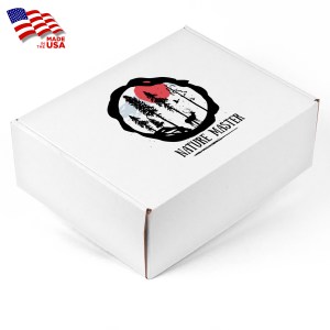 Screen Printed White Corrugated Large Box For Mailers, Gifting & Kits 1 Screen Printed White Corrugated Large Box For Mailers, Gifting & Kits 1