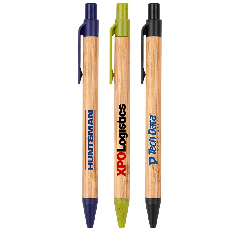 The Albury Bamboo Wheat Straw Click-Action Ballpoint Pen 1 The Albury Bamboo Wheat Straw Click-Action Ballpoint Pen 1