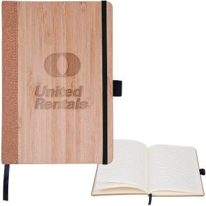 Bamboo Cover Cork Journal (Factory Direct - 10-12 Weeks Ocean) 1 Bamboo Cover Cork Journal (Factory Direct - 10-12 Weeks Ocean) 1