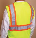 ANSI 2 Tri Color Safety Vest - Yellow/Orange/Gray ANSI 2 Tri Color Safety Vest - Yellow/Orange/Gray