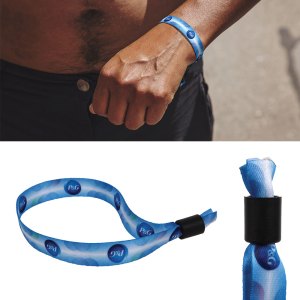1/2" Wide One Time Use Wrist Band (Factory Direct - 10-12 Weeks Ocean) 1 1/2" Wide One Time Use Wrist Band (Factory Direct - 10-12 Weeks Ocean) 1