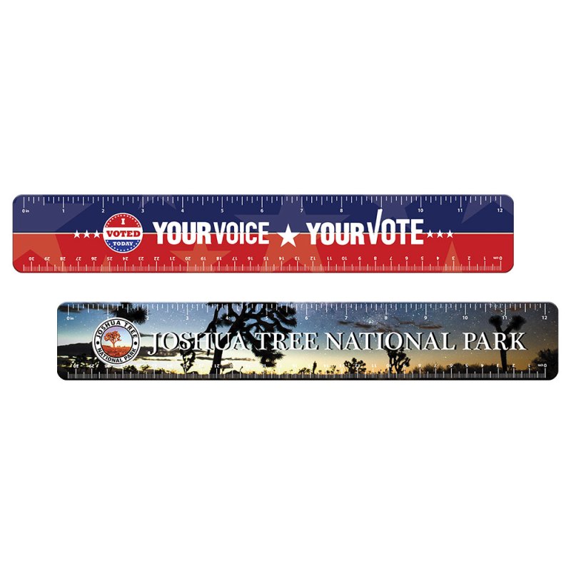 12 Inch Ruler Tag 12-1/4"W x 1-13/16"H 1 12 Inch Ruler Tag 12-1/4"W x 1-13/16"H 1