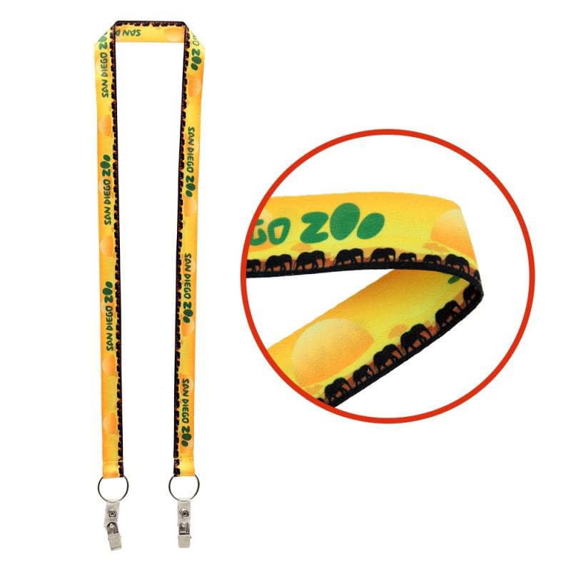 3/4" Dual LA-214 Attachment Sublimation Lanyard (DHL) 1 3/4" Dual LA-214 Attachment Sublimation Lanyard (DHL) 1