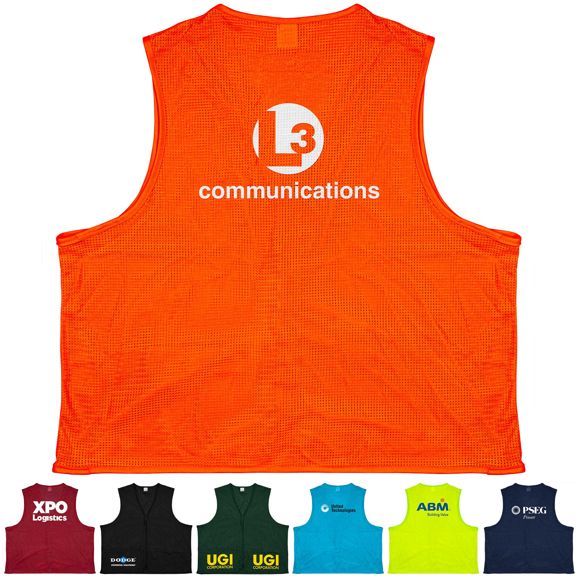 100% Polyester Premium Safety Vest (closeout) 1