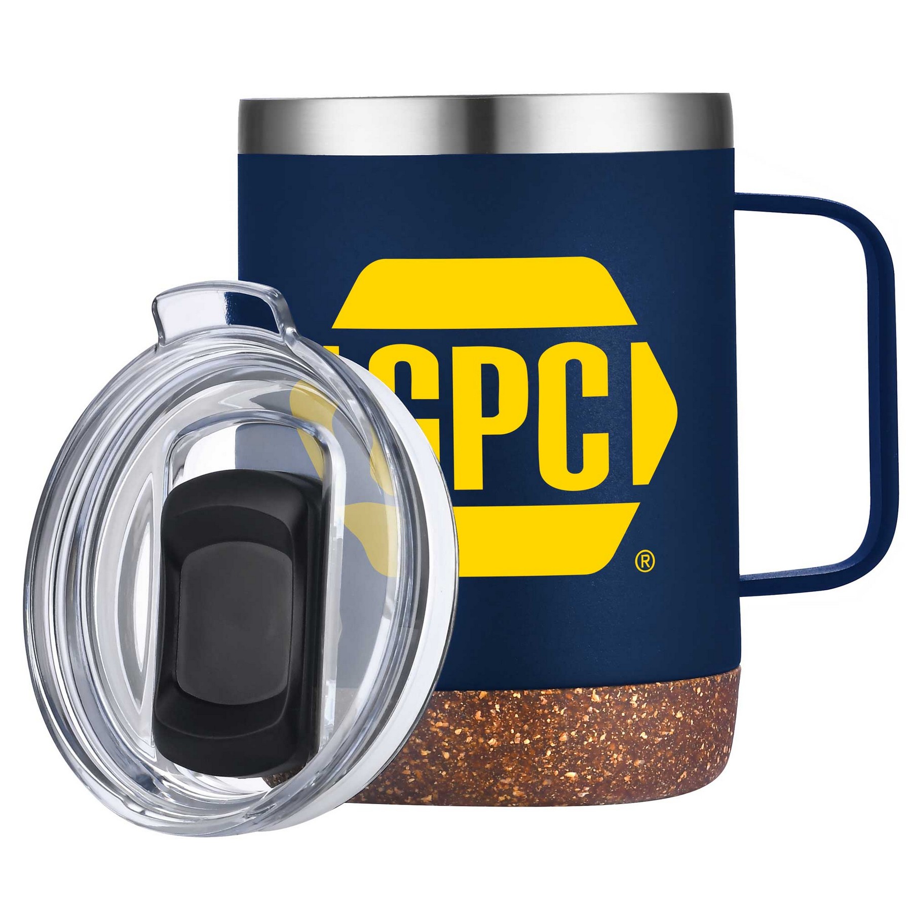 12oz. Vacuum Insulated SS Mug with Cork Bottom 1