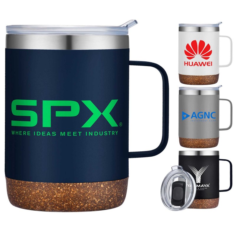 12oz. Vacuum Insulated SS Mug with Cork Bottom 1 12oz. Vacuum Insulated SS Mug with Cork Bottom 1