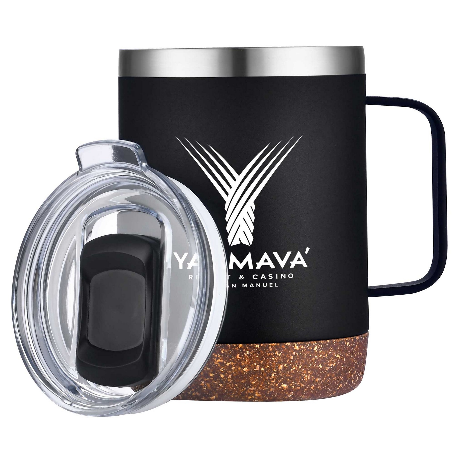 12oz. Vacuum Insulated SS Mug with Cork Bottom 1