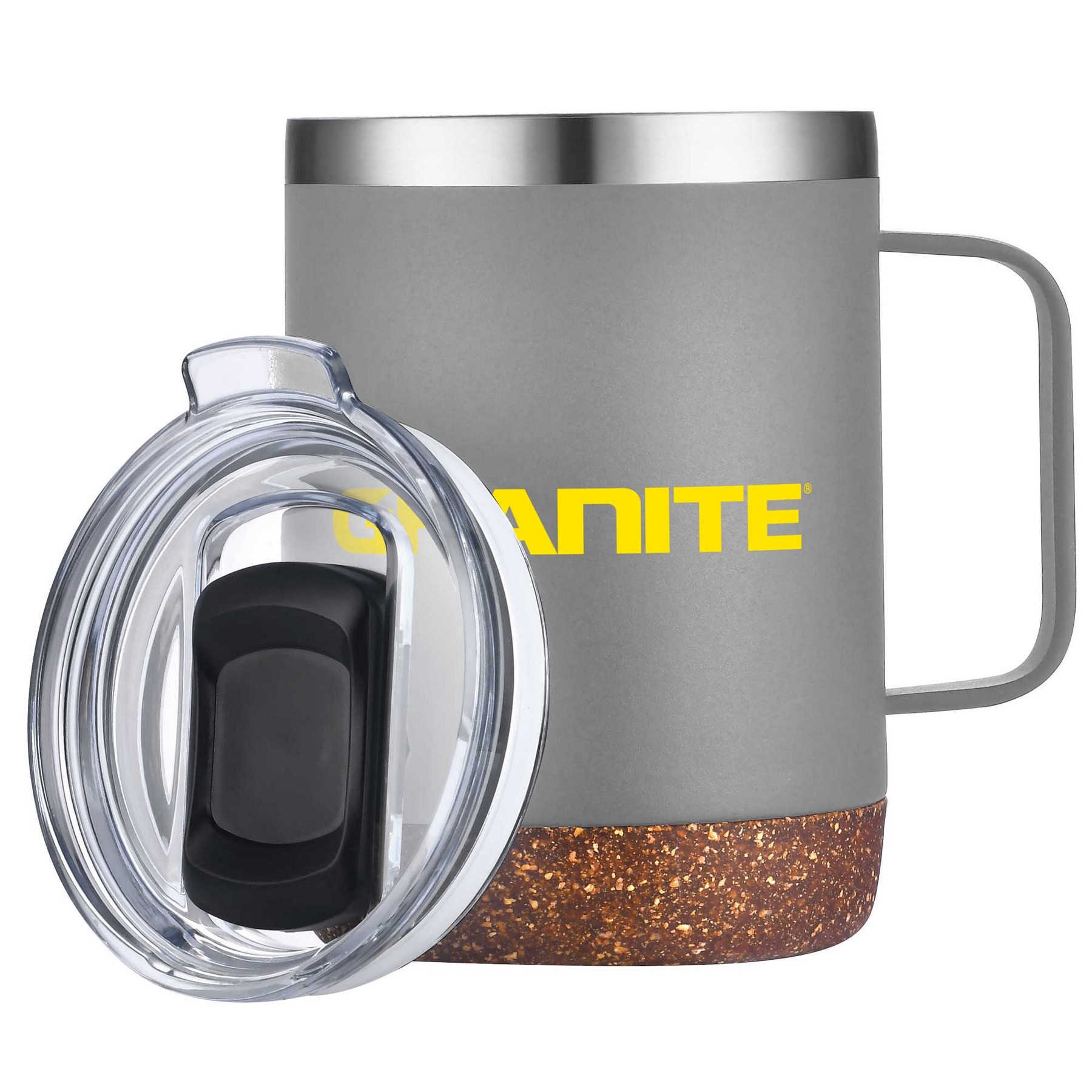 12oz. Vacuum Insulated SS Mug with Cork Bottom 1
