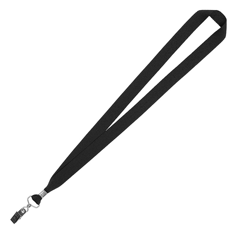 3/4" Eco Friendly rPET Lanyard w/ Bulldog Clip 1