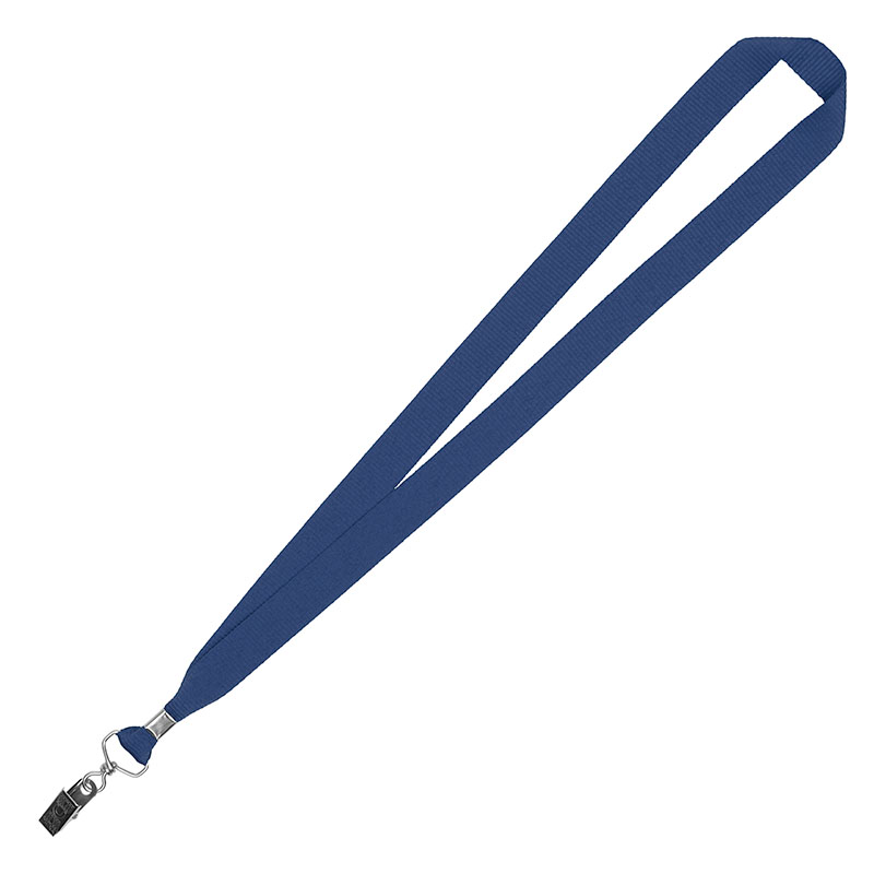 3/4" Eco Friendly rPET Lanyard w/ Bulldog Clip 1