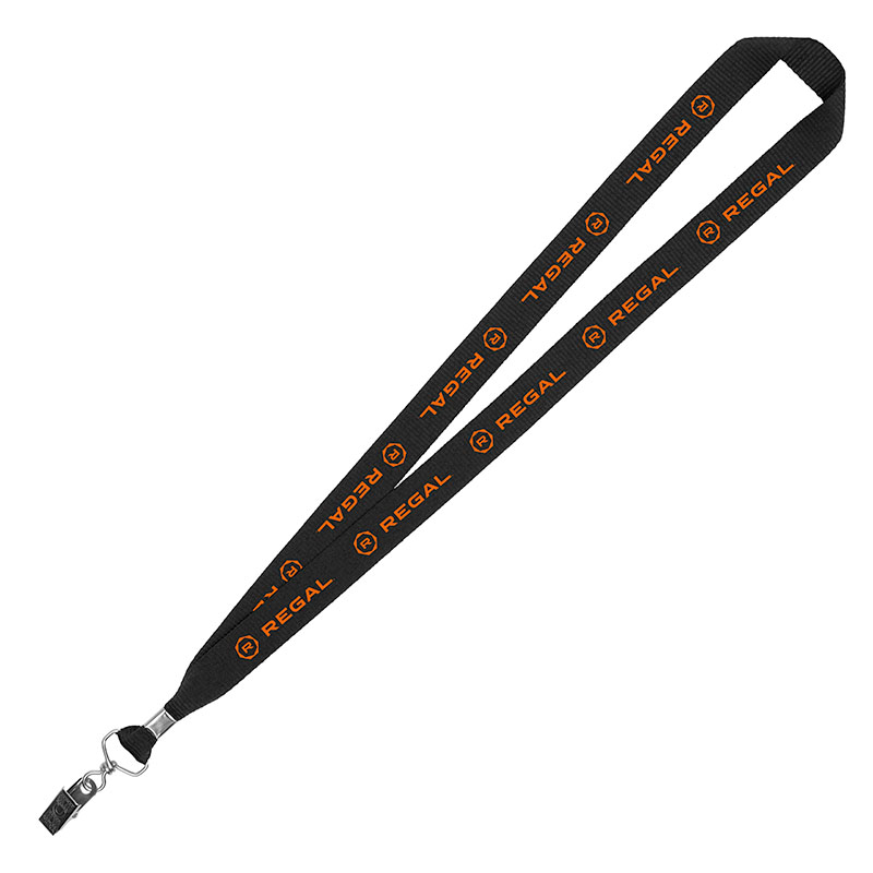3/4" Eco Friendly rPET Lanyard w/ Bulldog Clip 1