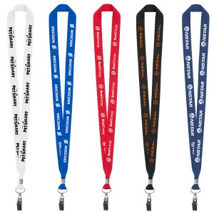 3/4" Eco Friendly rPET Lanyard with Bulldog Clip 1 3/4" Eco Friendly rPET Lanyard with Bulldog Clip 1