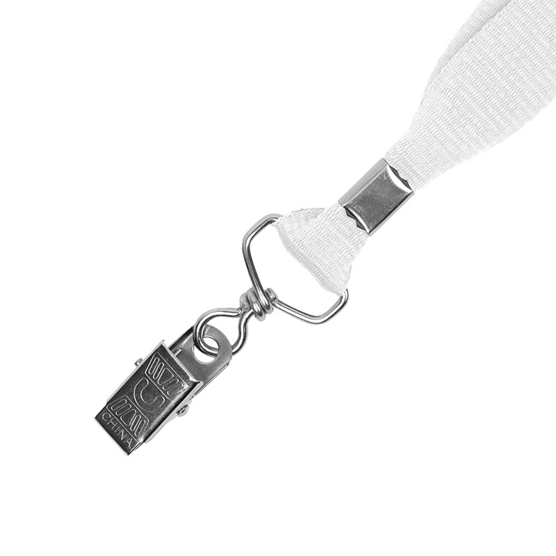 3/4" Eco Friendly rPET Lanyard w/ Bulldog Clip 1