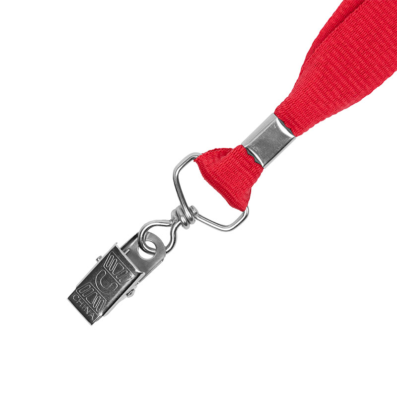 3/4" Eco Friendly rPET Lanyard w/ Bulldog Clip 1