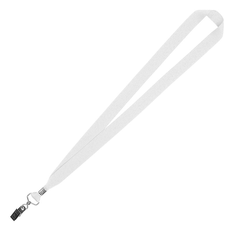 3/4" Eco Friendly rPET Lanyard w/ Bulldog Clip 1