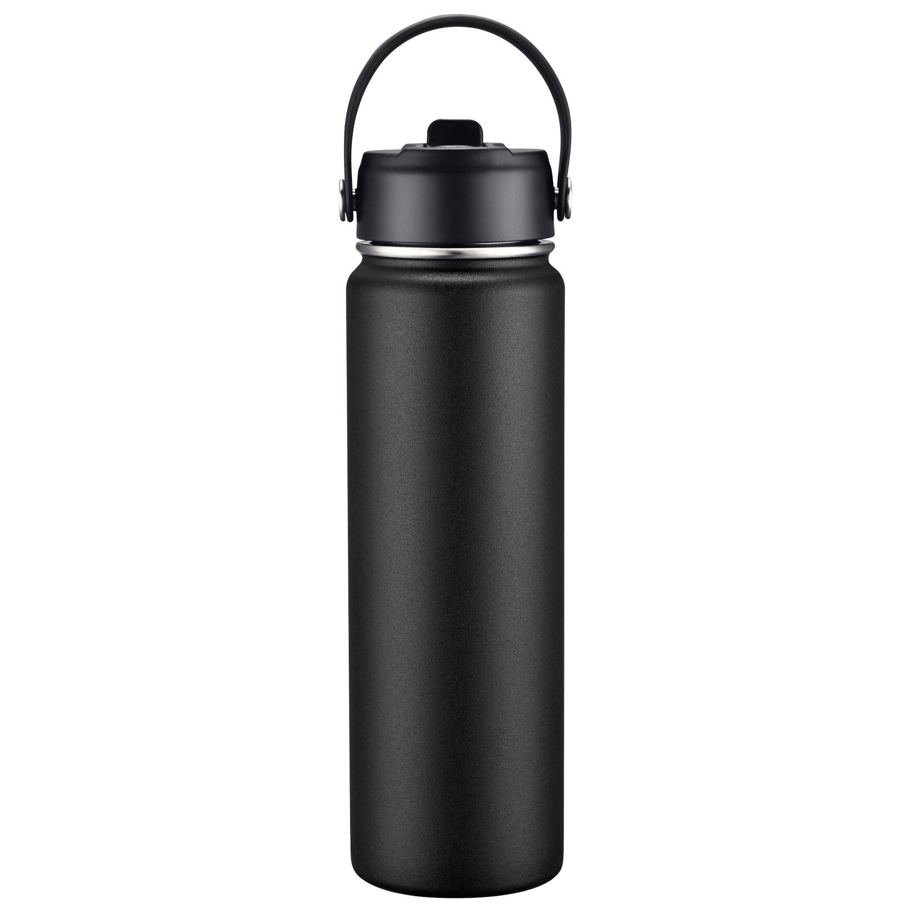 27oz. Stainless Steel Thermal Water Bottle with Flip Straw & Silicone Base 1