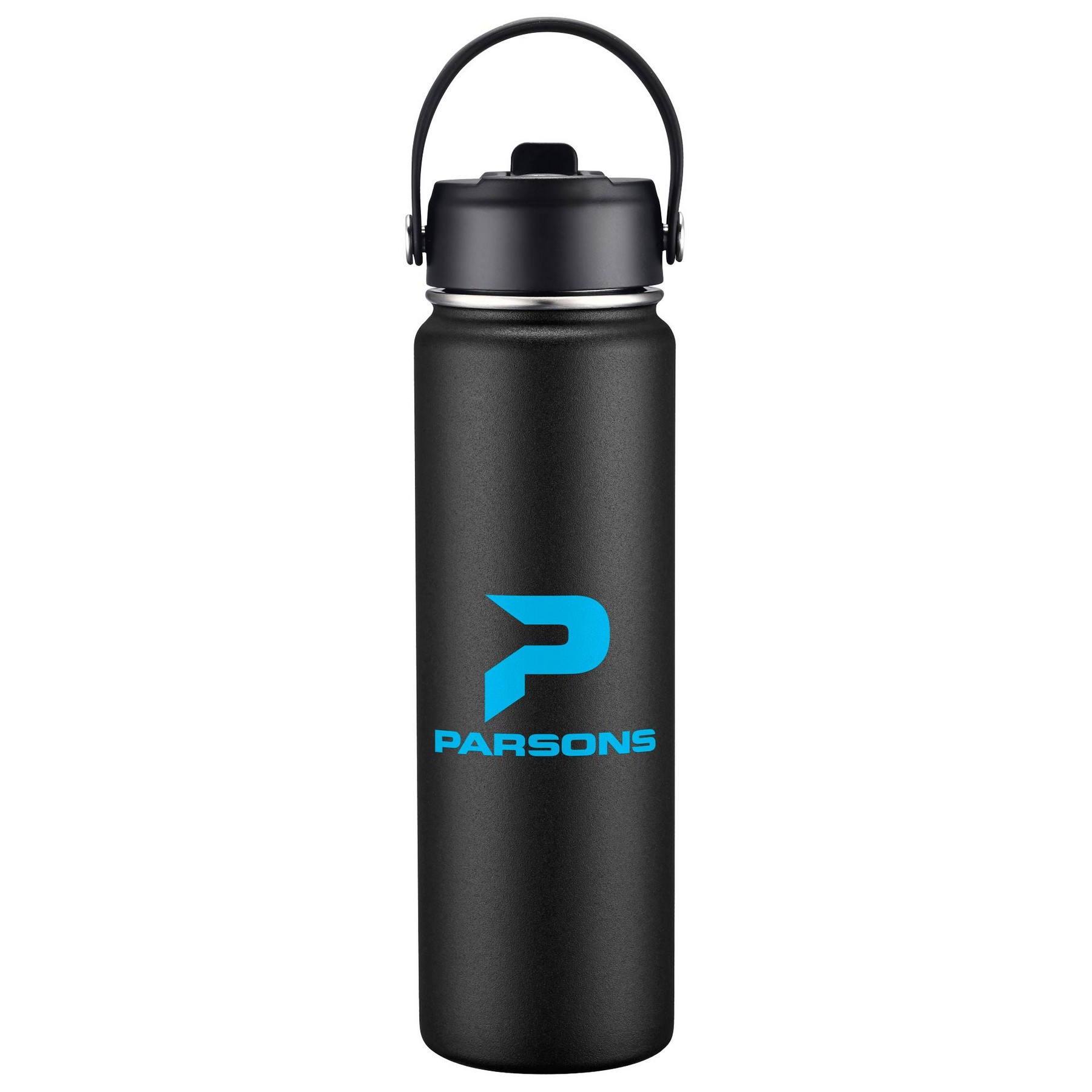 27oz. Stainless Steel Thermal Water Bottle with Flip Straw & Silicone Base 1