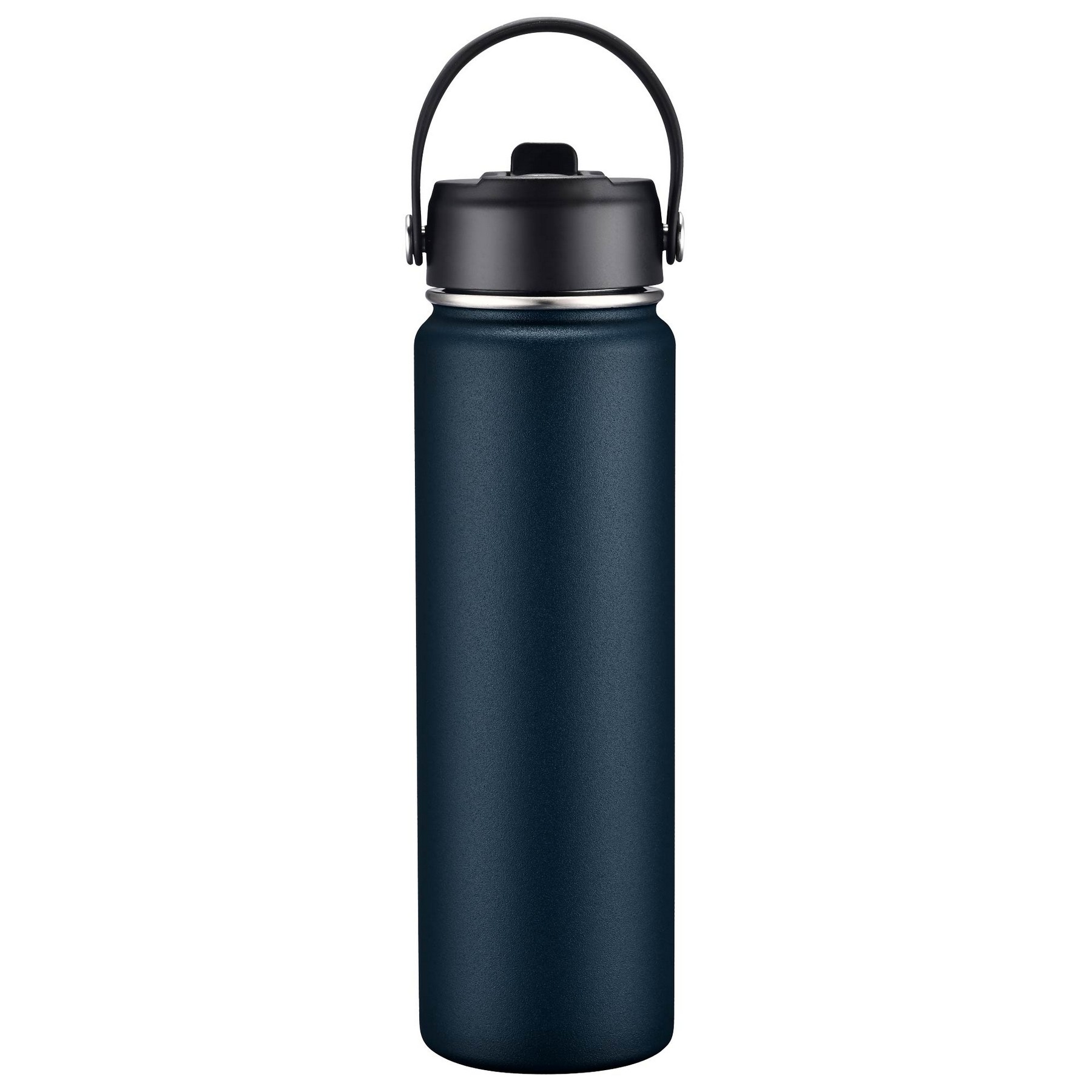 27oz. Stainless Steel Thermal Water Bottle with Flip Straw & Silicone Base 1