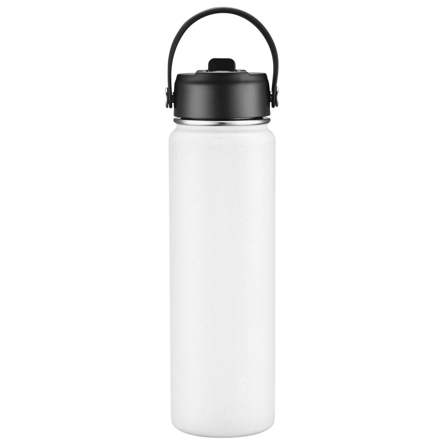 27oz. Stainless Steel Thermal Water Bottle with Flip Straw & Silicone Base 1