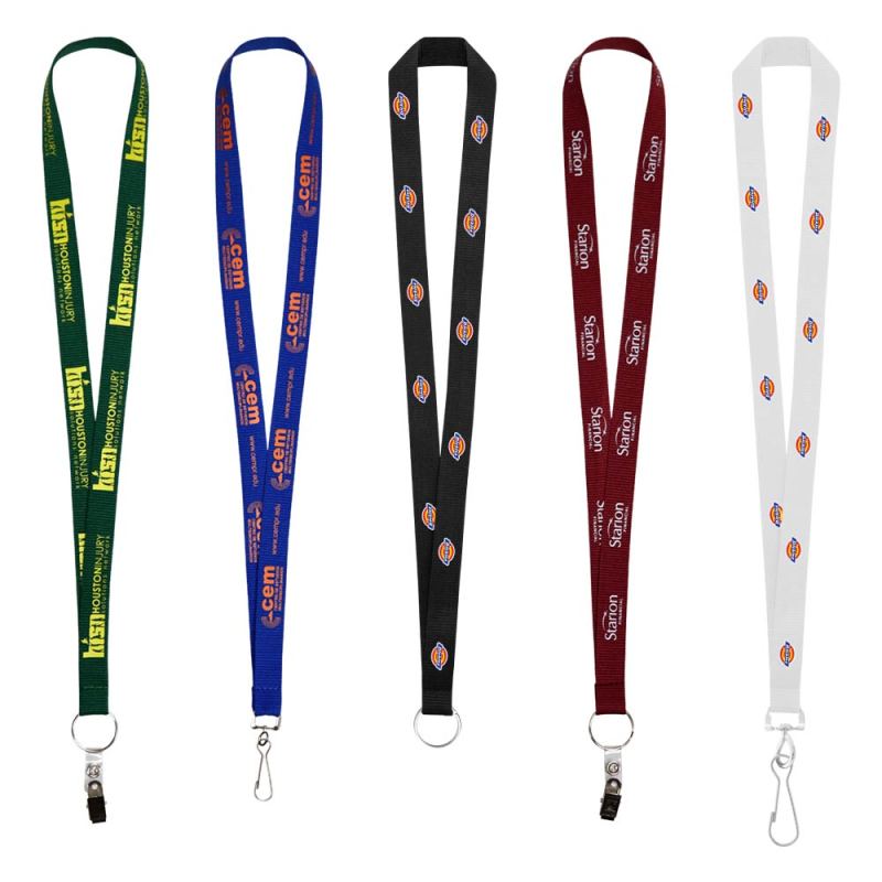 3/4" Screen Printed Lanyard 1 3/4" Screen Printed Lanyard 1