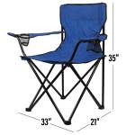 Havasu Folding Chair With Carrying Case (Factory Direct - 10-12 Weeks Ocean) - Blue Blank Chair Havasu Folding Chair With Carrying Case (Factory Direct - 10-12 Weeks Ocean) - Blue Blank Chair