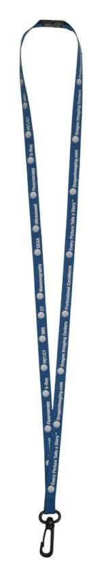3/8" Econo Lanyard (QuickShip) 18-24 Days - Navy Blue 3/8" Econo Lanyard (QuickShip) 18-24 Days - Navy Blue