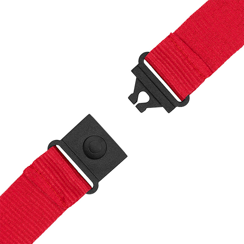 1" Eco Friendly rPET Lanyard w/Buckle and Safety Breakaway 1