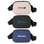 Soft PU Fanny Pack with Hidden Zipper (Factory Direct - 10-12 Weeks Ocean) 1 Soft PU Fanny Pack with Hidden Zipper (Factory Direct - 10-12 Weeks Ocean) 1