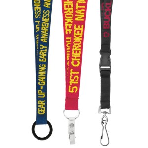 3/4" Woven Text Lanyard (Factory Direct - 10-12 Weeks Ocean) 1 3/4" Woven Text Lanyard (Factory Direct - 10-12 Weeks Ocean) 1