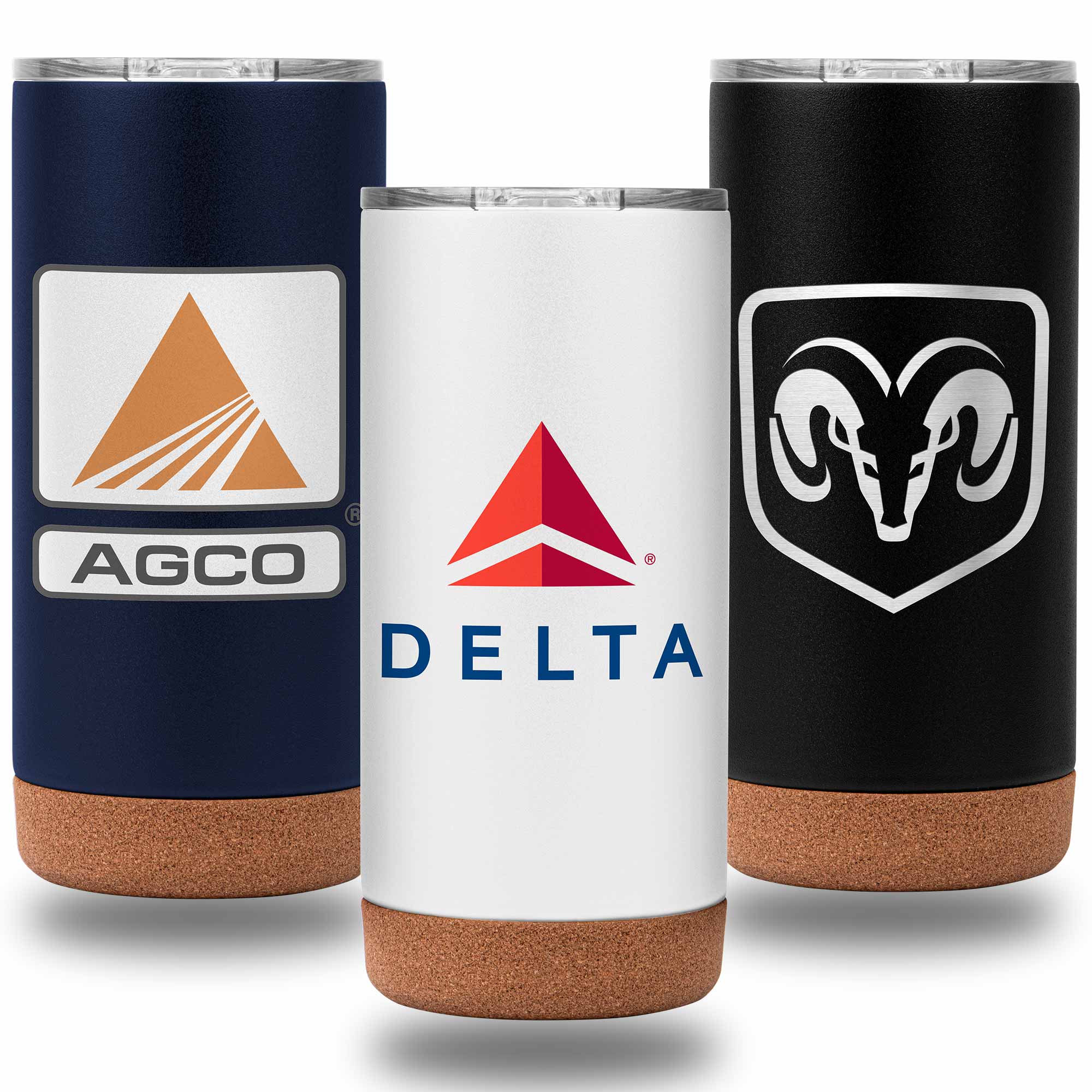 18 Oz. Cork Bottom Vacuum-Sealed Mug 1 18 Oz. Cork Bottom Vacuum-Sealed Mug 1