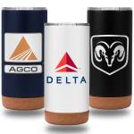 18 Oz. Cork Bottom Vacuum-Sealed Mug 1 18 Oz. Cork Bottom Vacuum-Sealed Mug 1