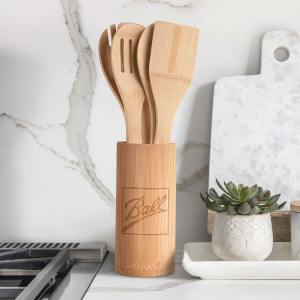 5-Piece Bamboo Kitchen Utensil Set 1 5-Piece Bamboo Kitchen Utensil Set 1