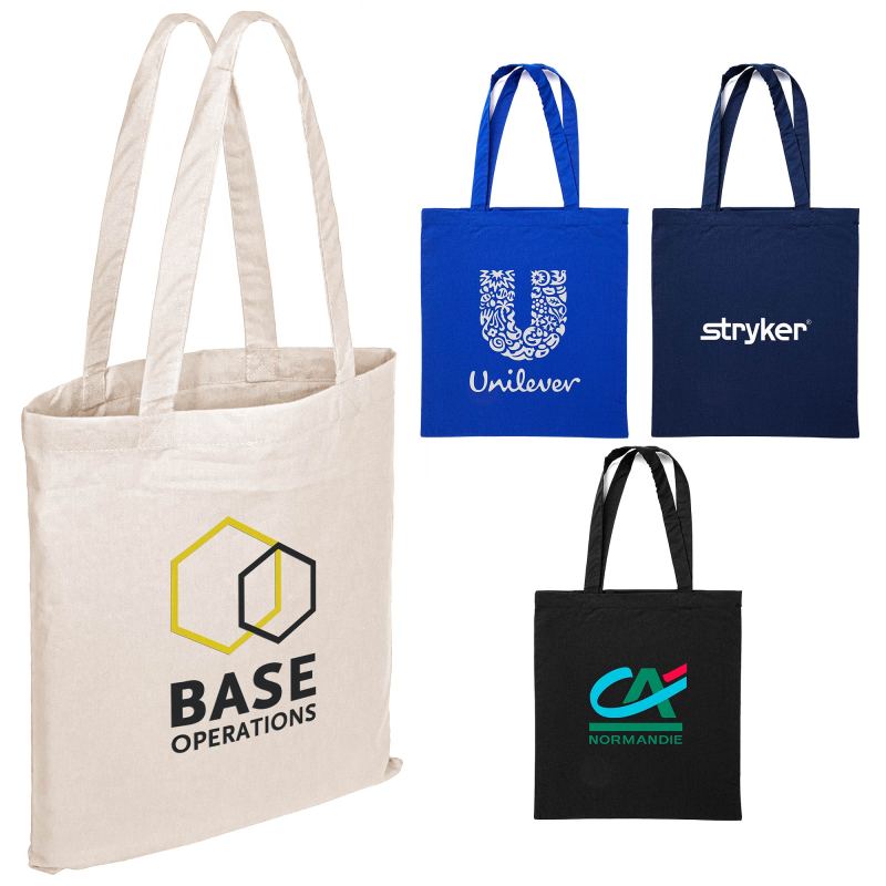 15"x16" Calico Cotton Tote Bag 140GSM 1 15"x16" Calico Cotton Tote Bag 140GSM 1