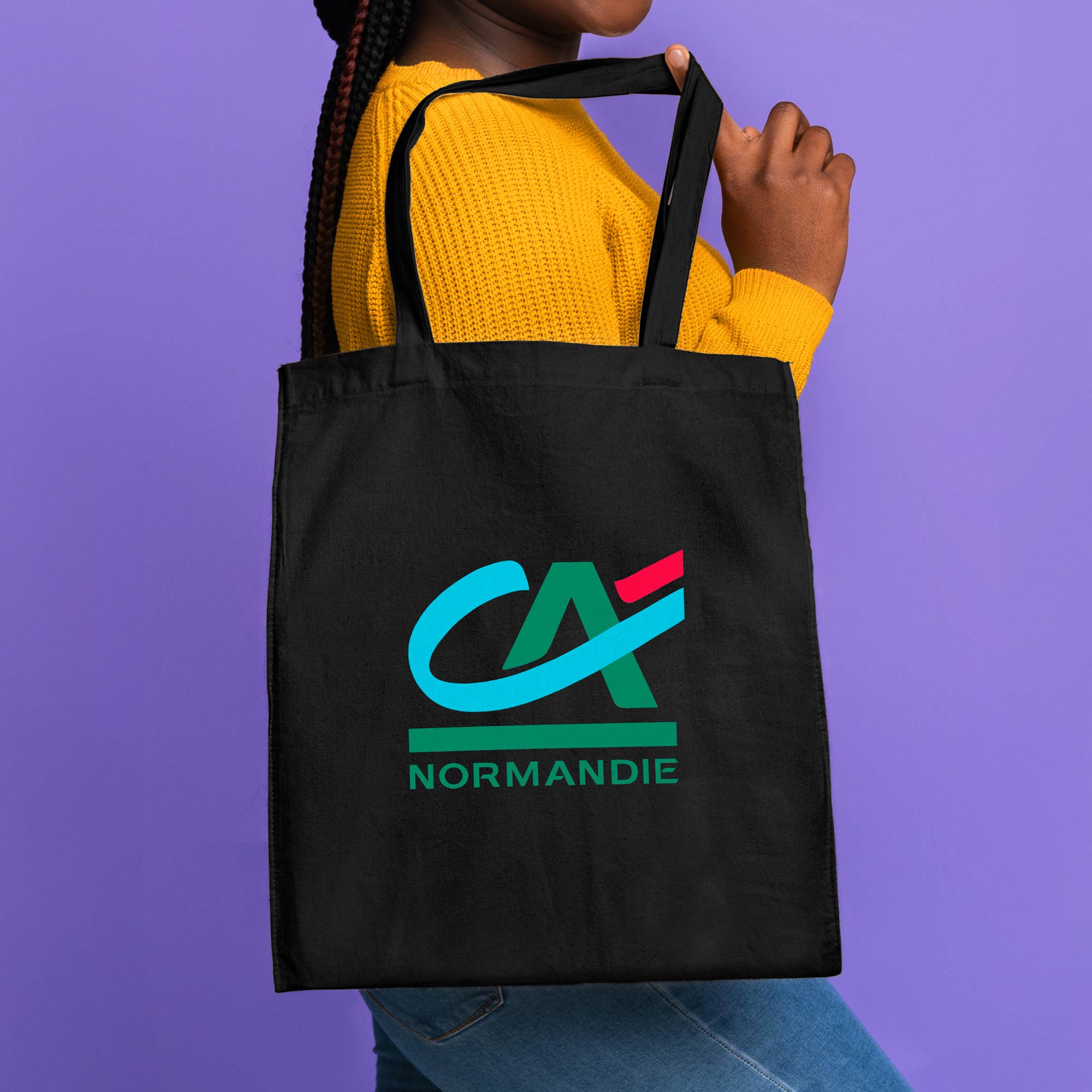 15"x16" Calico Cotton Tote Bag 140GSM 1