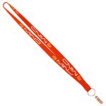 3/4" Recycled Euro Soft Lanyard (QuickShip) 18-24 Days - Orange 3/4" Recycled Euro Soft Lanyard (QuickShip) 18-24 Days - Orange